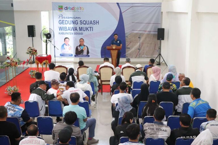 Resmikan Gedung Squash Wibawa Mukti, PJ Bupati Bekasi Tegaskan Komitmen Jadi Pusat Olahraga Nasional!